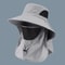 All Day Outdoor UV Protection Fishing Hiking Wide Brim Sun Hat With Neck Flap 6