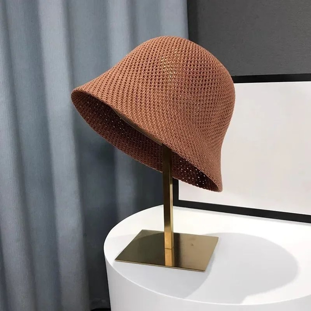 Womens Summer Breathable Bucket Hat Lightweight Beach Outdoor Sun Cap 8