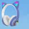 Cute Cat Wireless Headphones with RGB LED Glow and Microphone