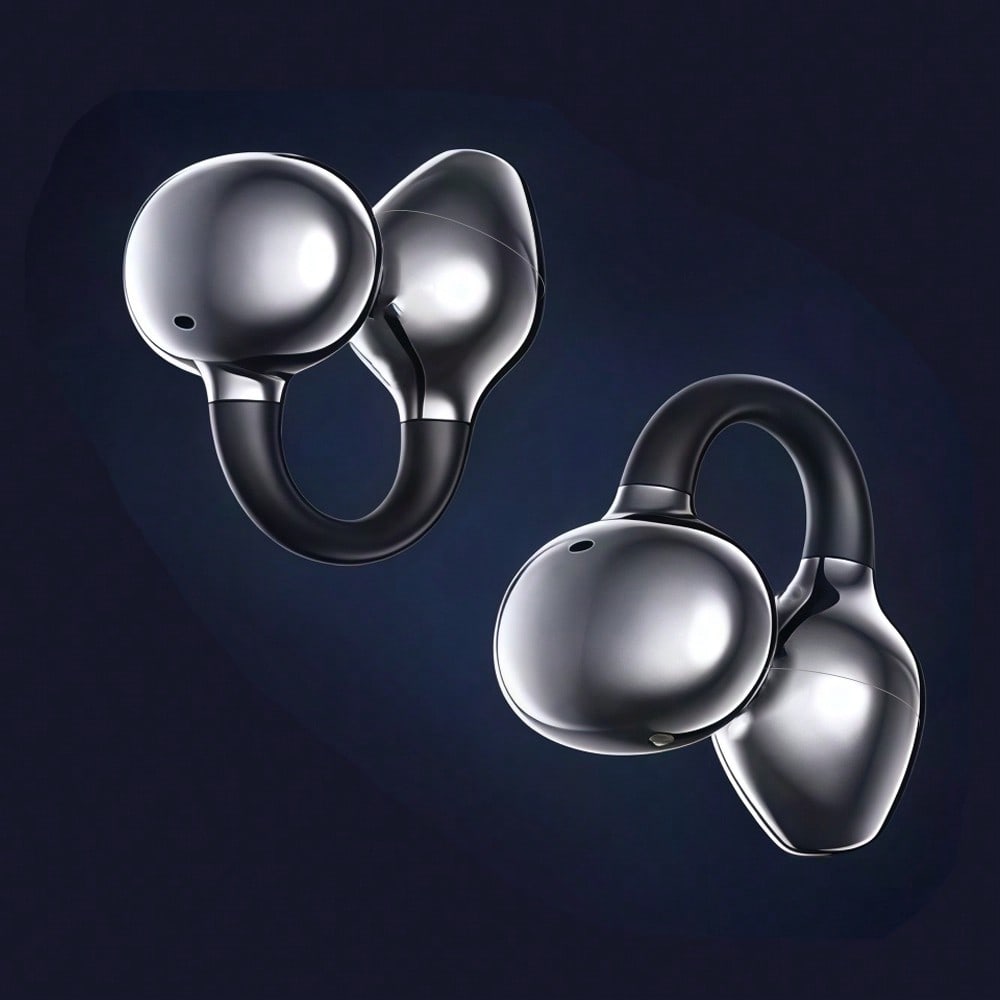 Open Ear Clip Bluetooth Earphones with ENC Noise Cancelling