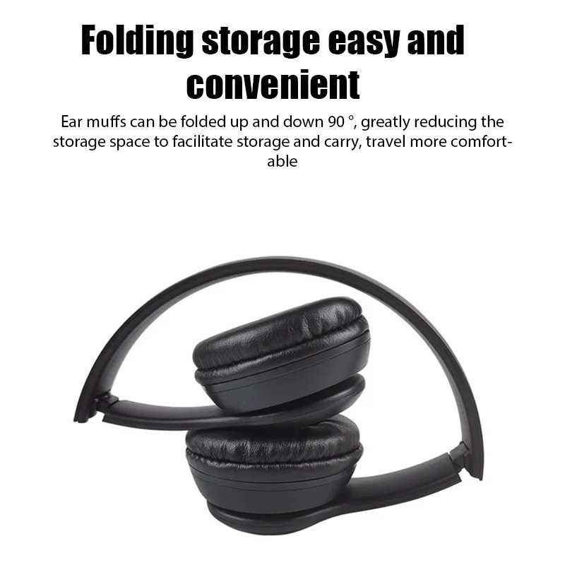 Elite Foldable Wireless Bluetooth Headphones with Built in Mic