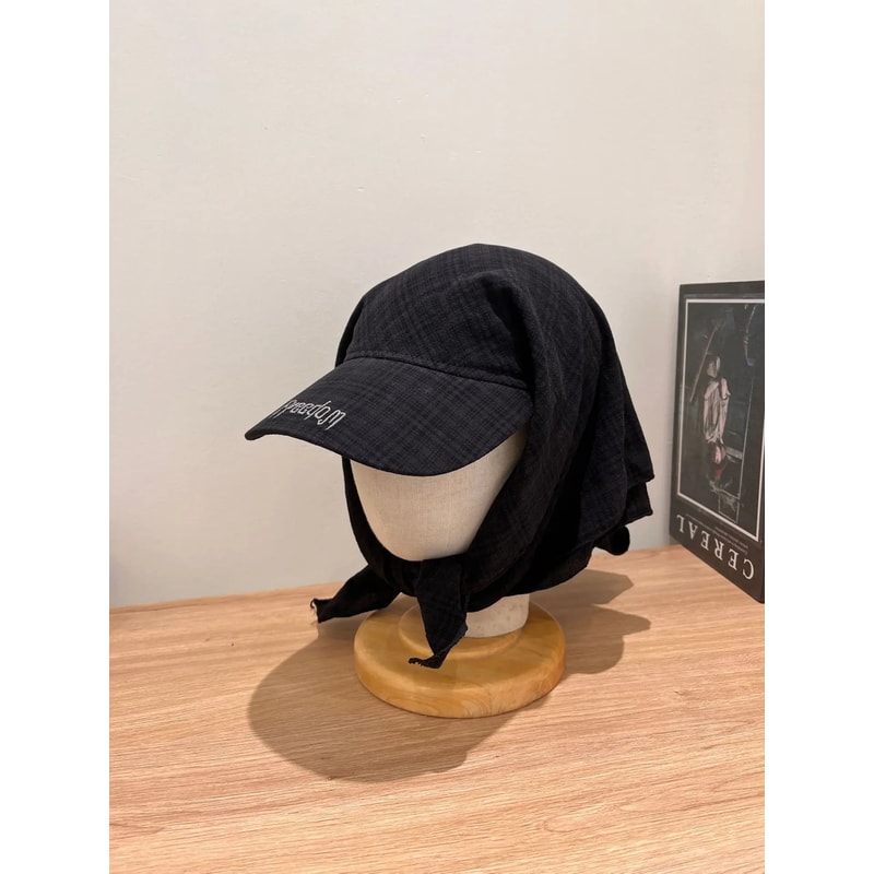 Premium Outdoor Camping Hat With Neck Scarf Breathable Mesh Wide Brim Sun Protection Hat 5