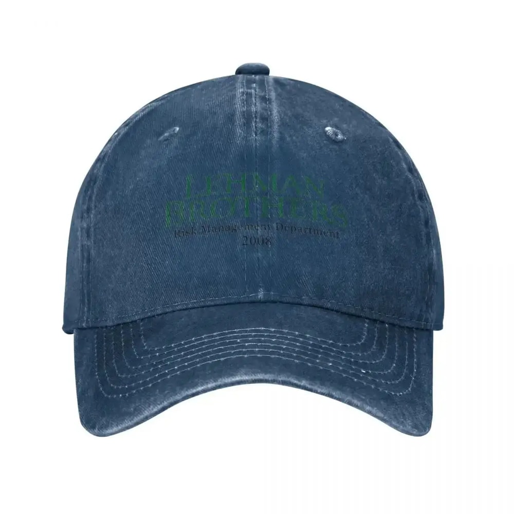 Lehman Brothers Finance Meme Hat Distressed Retro Wall Street Humor Trucker Cap 1
