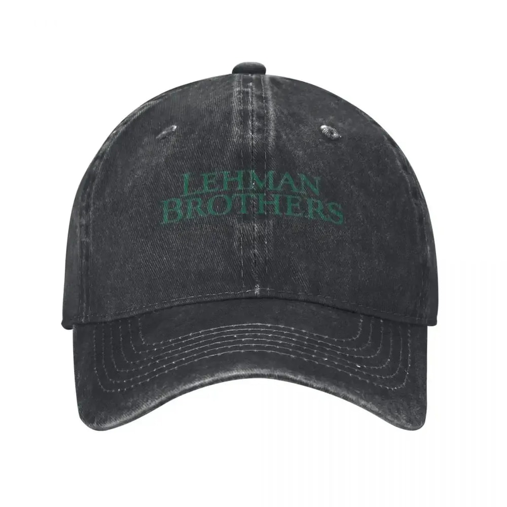 Lehman Brothers Finance Meme Hat Distressed Retro Wall Street Humor Trucker Cap 3