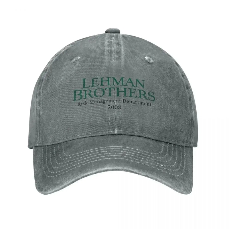 Lehman Brothers Finance Meme Hat Distressed Retro Wall Street Humor Trucker Cap 5