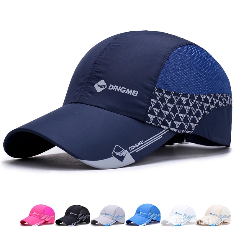 Mens Outdoor Sunshade Travel Hat Breathable Baseball Cap Adjustable Summer Hat For Sports Leisure 0
