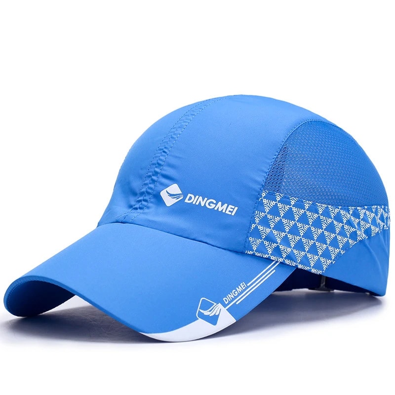 Mens Outdoor Sunshade Travel Hat Breathable Baseball Cap Adjustable Summer Hat For Sports Leisure 2