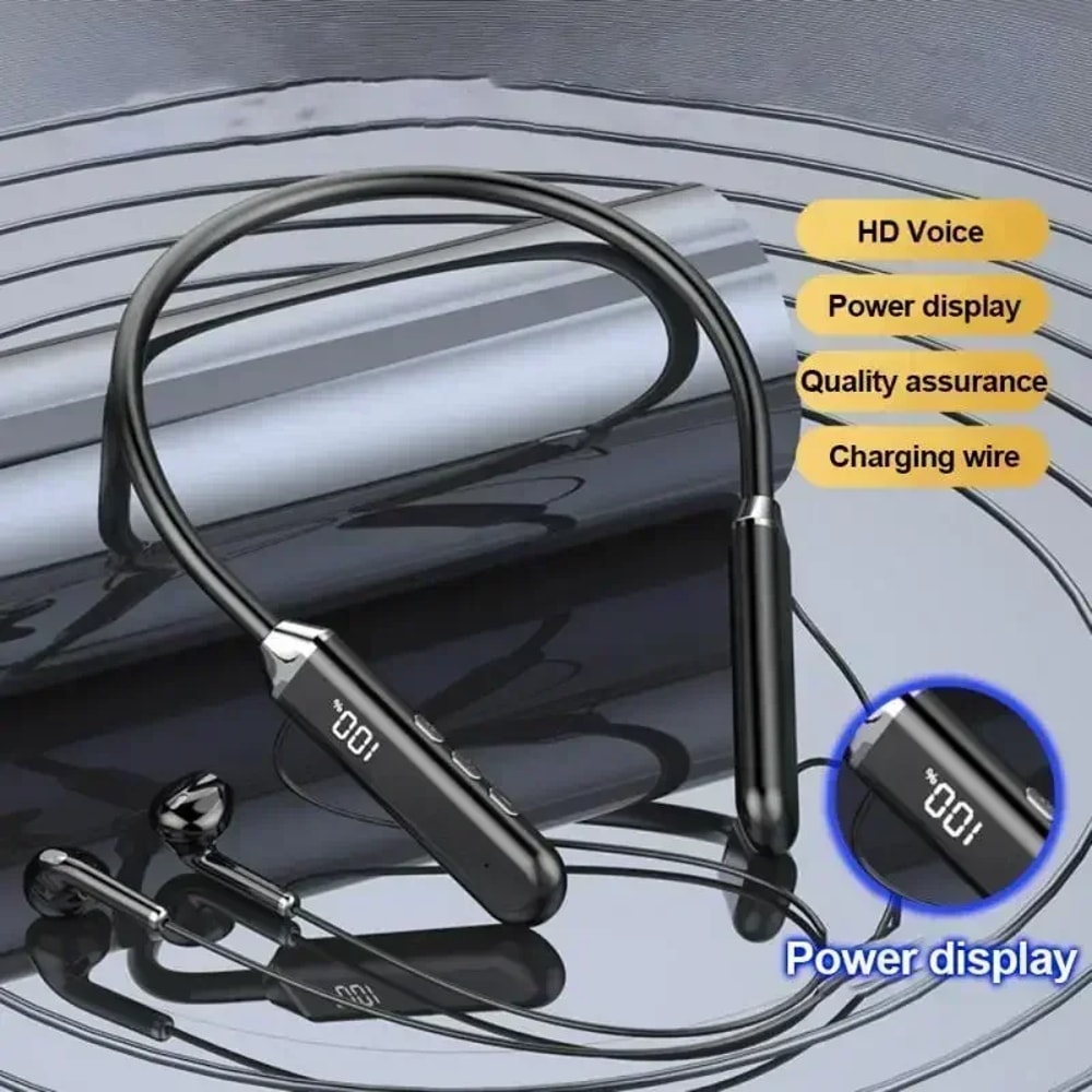 HiFi Sound Wireless Bluetooth Neckband Headphones Long Battery Life Noise Reduction Sports Gamer Ea 2