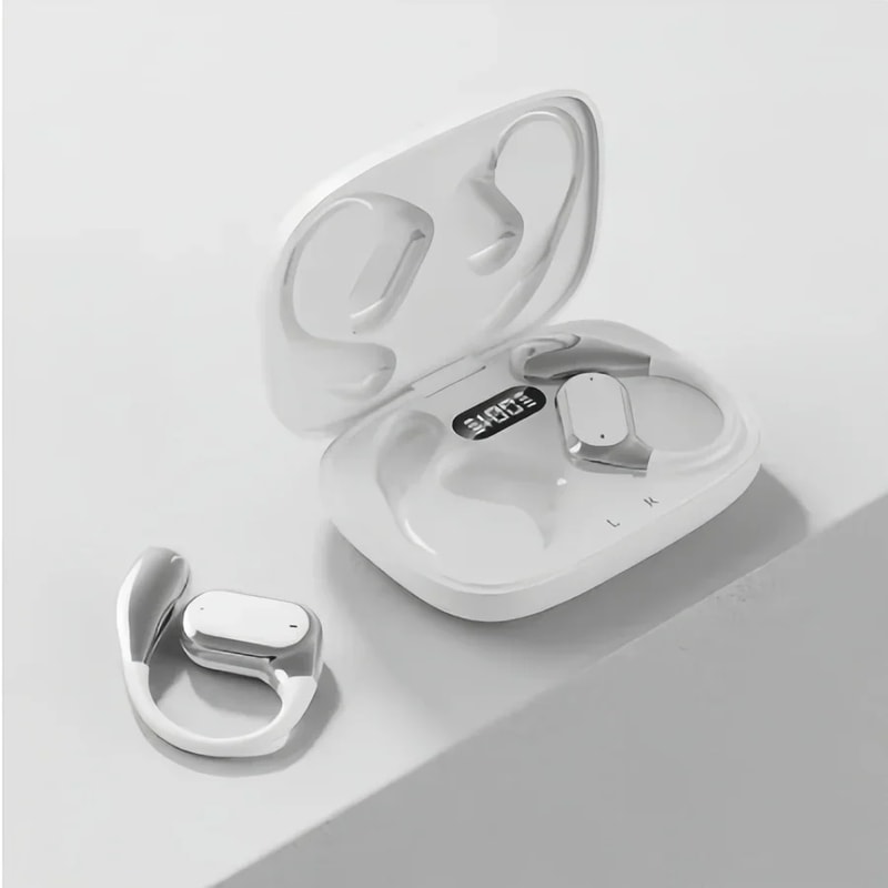 Secure Fit Sports Bluetooth Wireless Earbuds with ENC Noise Cancelling Microphone
