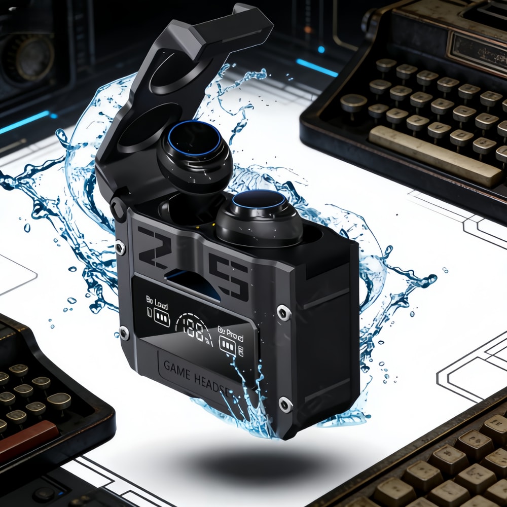 Waterproof Touch Control Wireless Earbuds with Noise Reduction