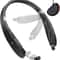 Retractable Wireless Neckband Bluetooth Headphones Noise Cancelling Workout Earbuds