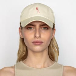 hand dyed monogram cotton baseball cap with embroidered initial