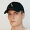 Hand Dyed Monogram Cotton Baseball Cap With Embroidered Initial 1