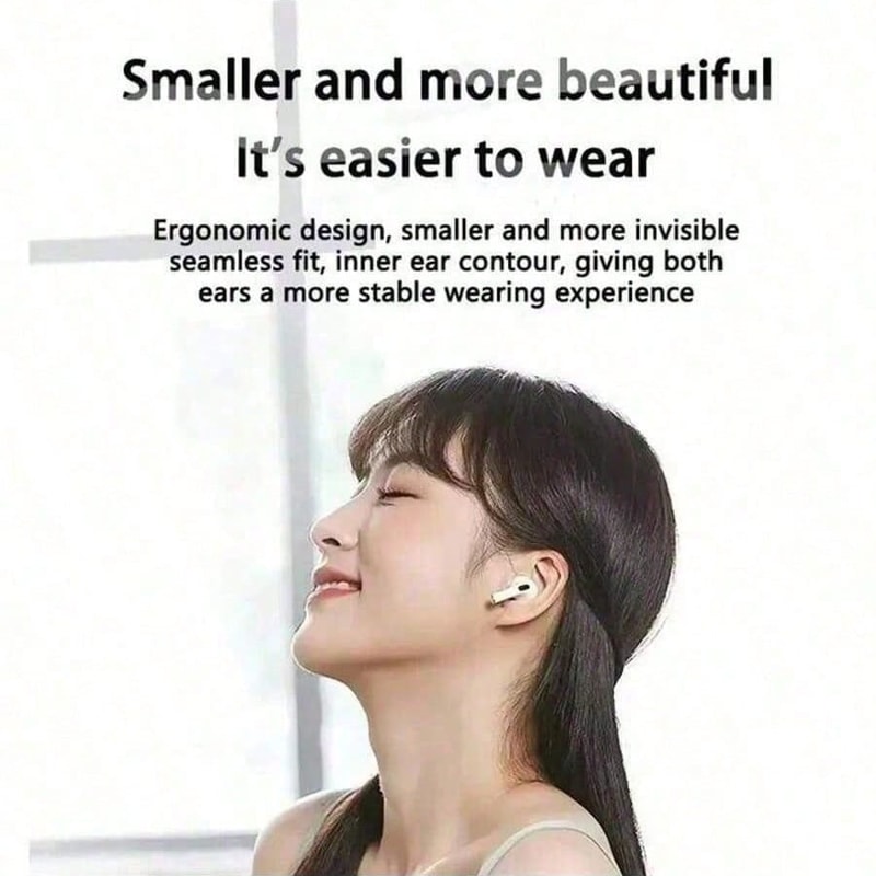 Air TWS Wireless Bluetooth Headset: Premium Noise Canceling Earbuds with HiFi Stereo Sound