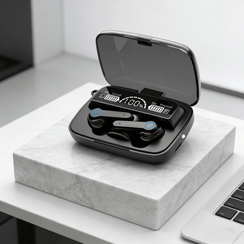 Waterproof Wireless Bluetooth Earbuds With Smart Touch Control 0