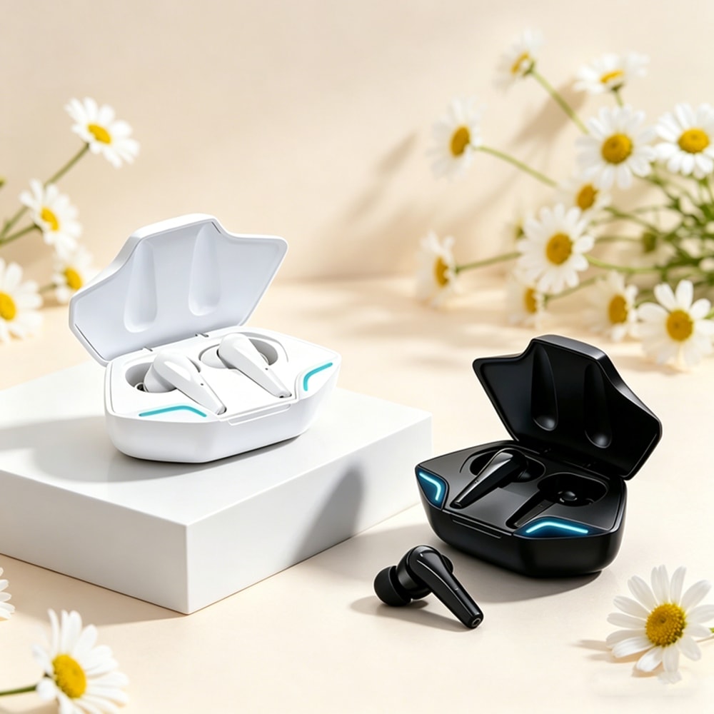 Wireless Bluetooth Earbuds Low Latency Stereo Headset with Mic