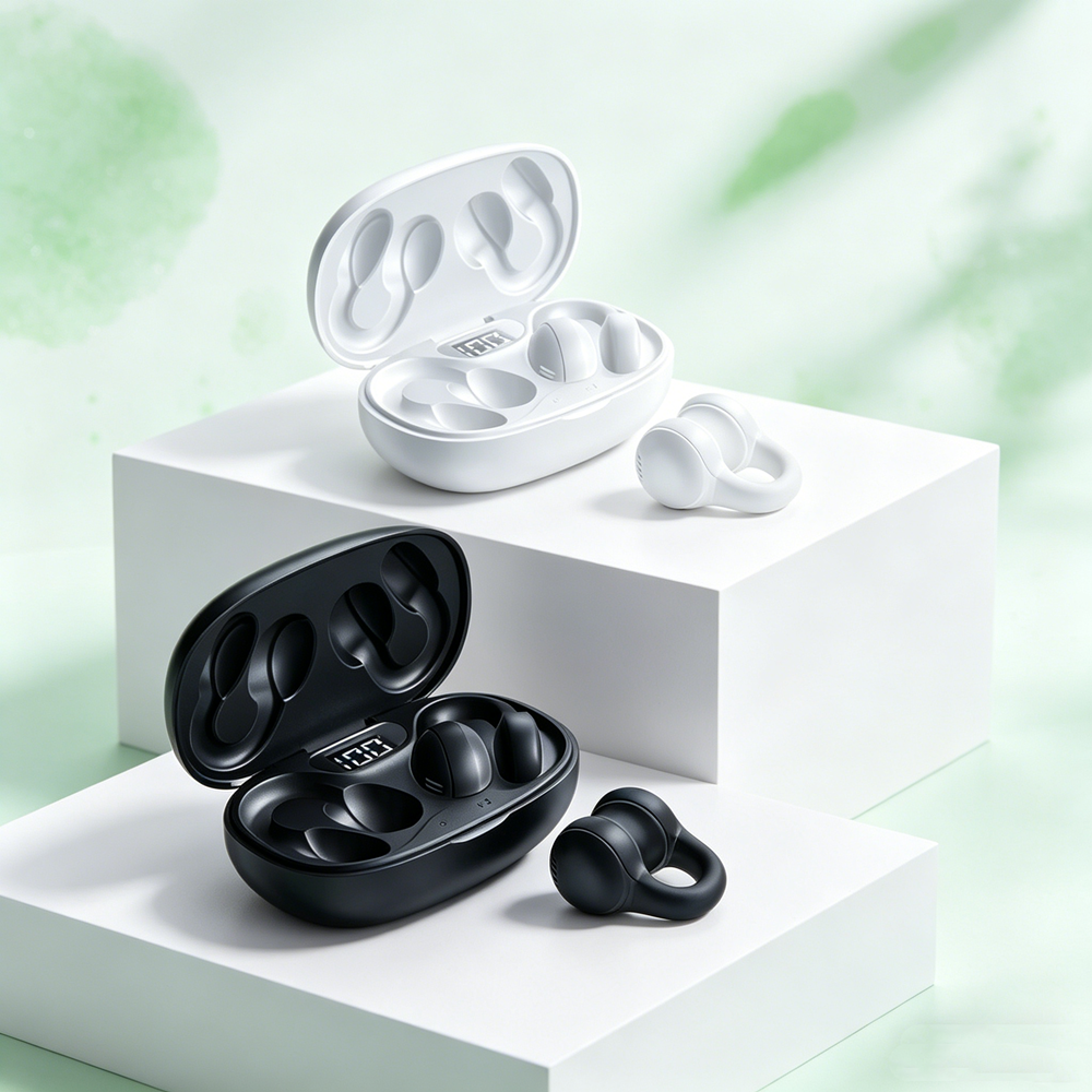 Wireless Earbuds Noise Cancelling Headset with LED Power Display and Smart Touch Control