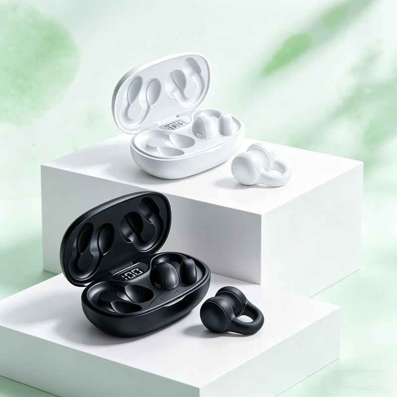 Wireless Earbuds Noise Cancelling Headset with LED Power Display and Smart Touch Control