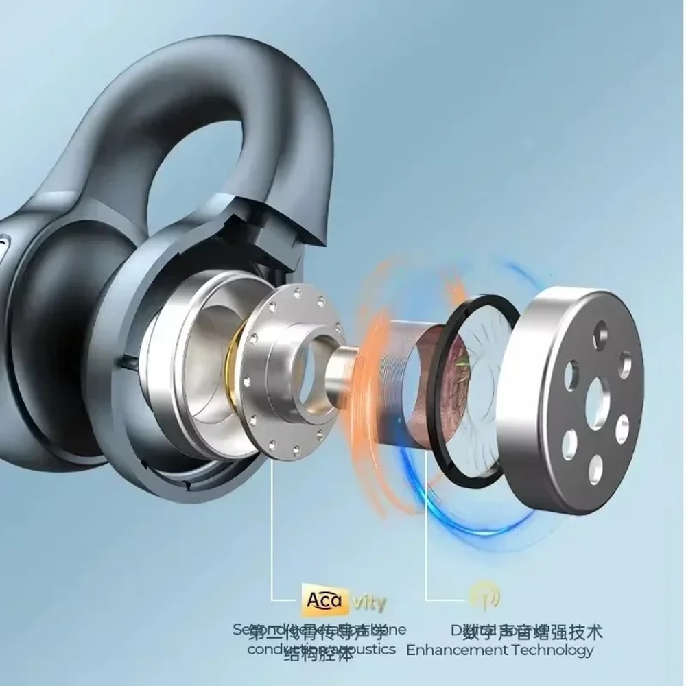 Wireless Earbuds Noise Cancelling Headset with LED Power Display and Smart Touch Control