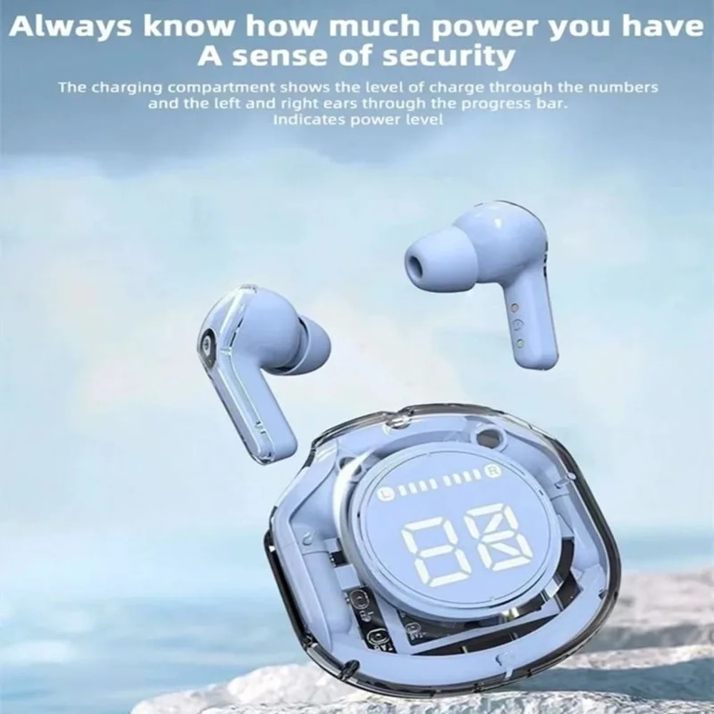 TWS Wireless Headset Bluetooth Sports Game Noise Reduction Earplug Deep Bass Touch Control for Smartphones