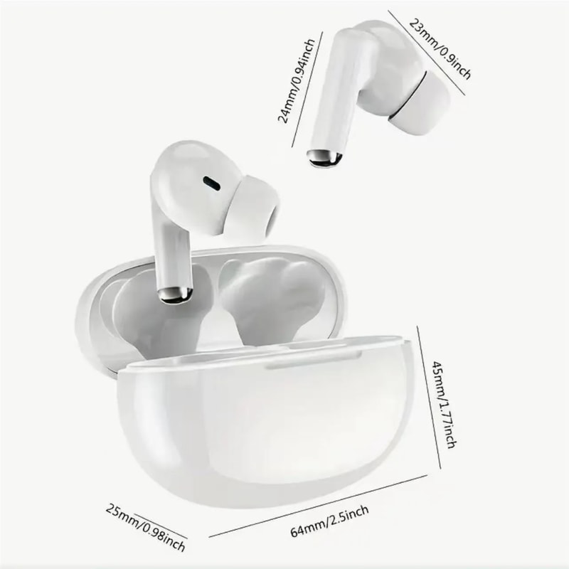 TWS Wireless Earbuds HiFi Bluetooth Headphones with Noise Reduction & Waterproof Touch Control