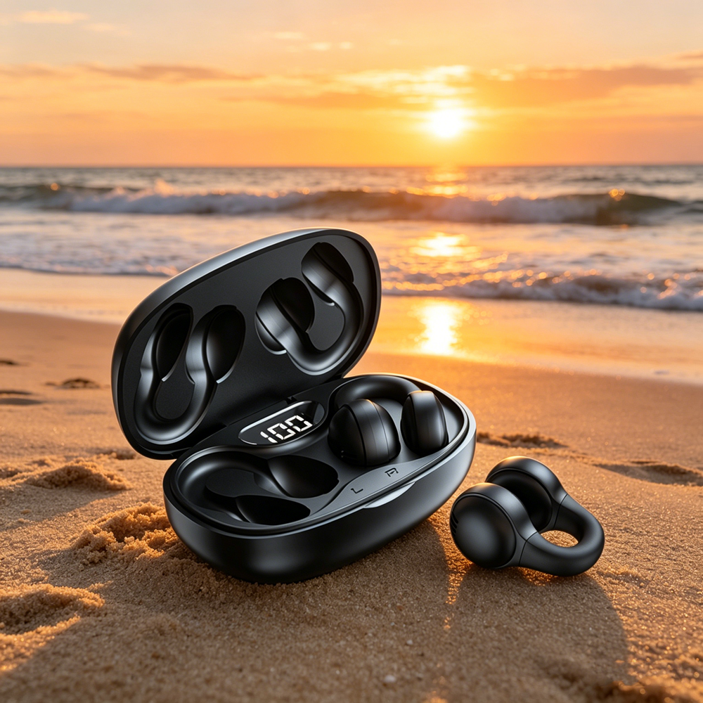 SoundStream Pro Noise Cancelling Bluetooth Earbuds with LED Power Display