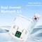 Transparent Wireless Bluetooth Earbuds with ENC Mic and LED Power Display