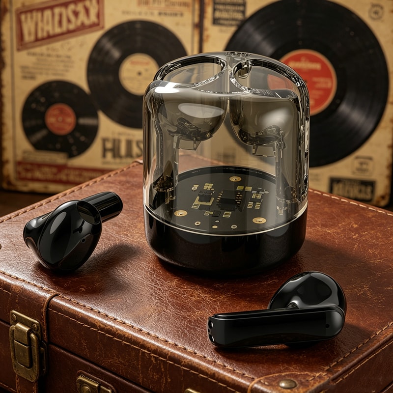 Waterproof TWS Wireless Bluetooth Earbuds with Noise Cancelling Bass Sound