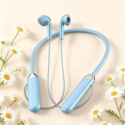 hifi wireless neckband headphones with long battery life and noise reduction