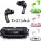 Smart Display TWS Wireless Earbuds with Bluetooth Stereo Sound and Microphone
