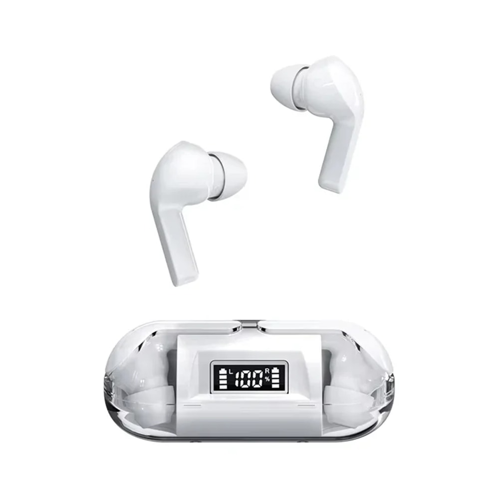 Smart Display TWS Wireless Earbuds with Bluetooth Stereo Sound and Microphone
