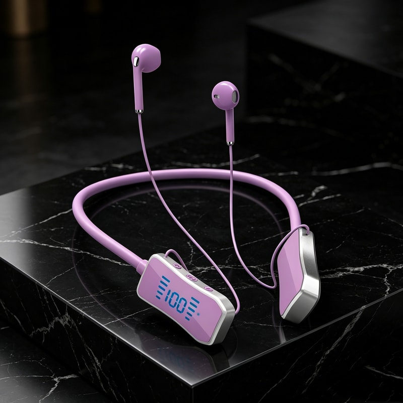 Wireless Neckband Earbuds with Mic Magnetic Waterproof Sport Bluetooth Earphones