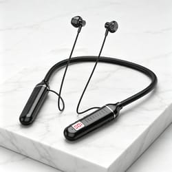 bluetooth led neckband headphones with mic and tf card support