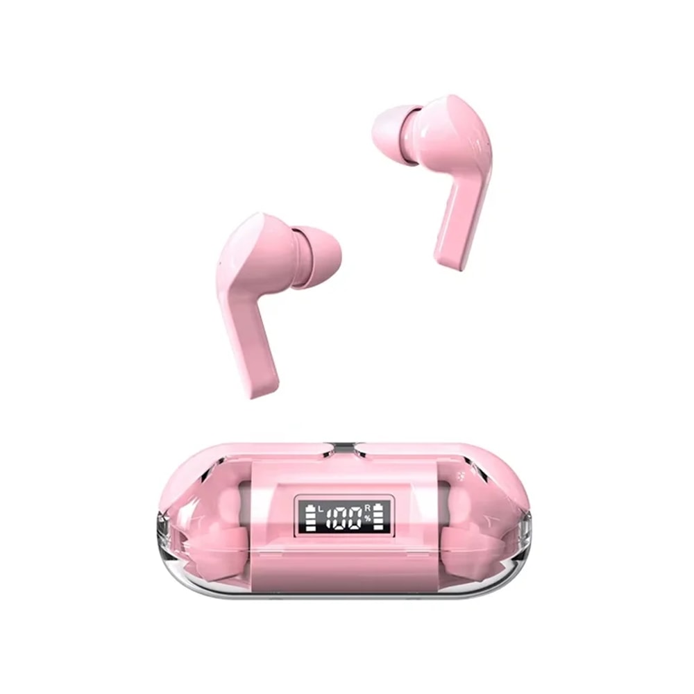Smart Display TWS Wireless Earbuds True Stereo Bluetooth Headphones with Microphone