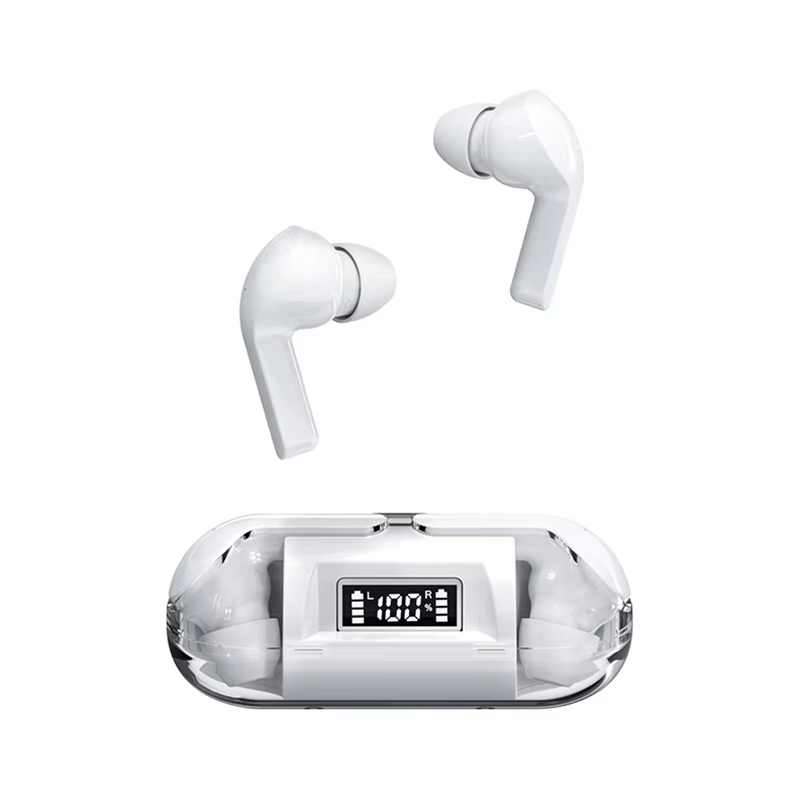 Smart Display TWS Wireless Earbuds True Stereo Bluetooth Headphones with Microphone