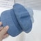 Vintage Denim Octagonal Newsboy Cap For Women Chic Retro Casual Beret 3