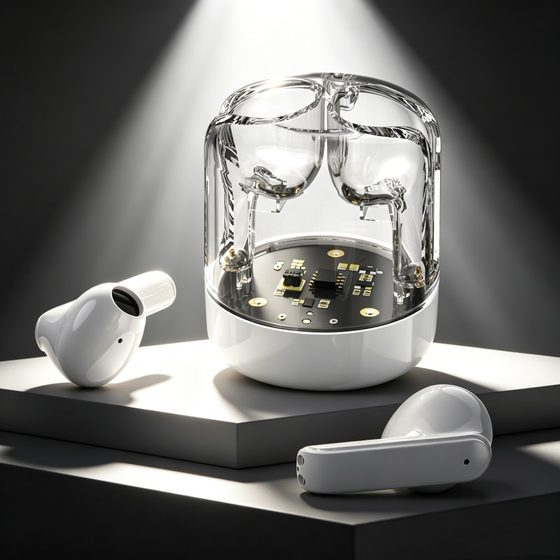 Lumorax Music Bucket Wireless Bluetooth Headphones with Dynamic Light Effects and In Ear Noise Cancelling