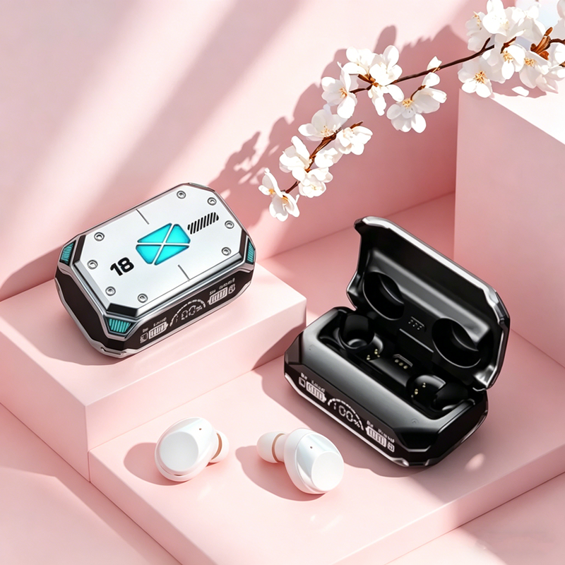 TWS Bluetooth Earphones with LED Display & Smart Touch Stereo Sound