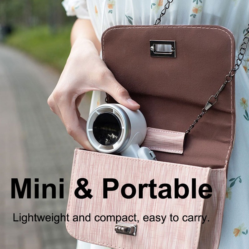 FrostStream Pro Portable Handheld Turbo Fan High Speed Ice Cooling Personal Fan With Smart LED Disp 5