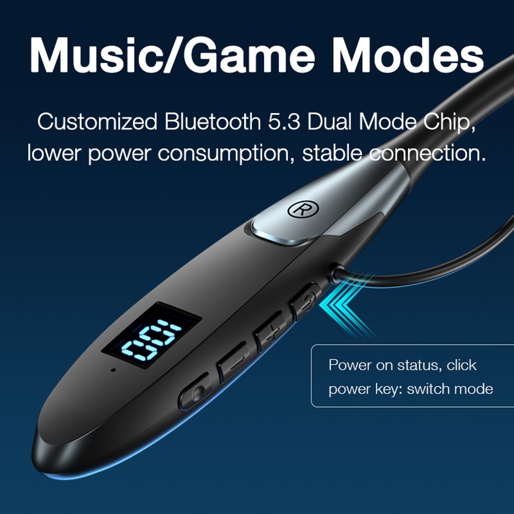 Waterproof Bluetooth Neckband Headphones With HD Mic For Sports And Running 1