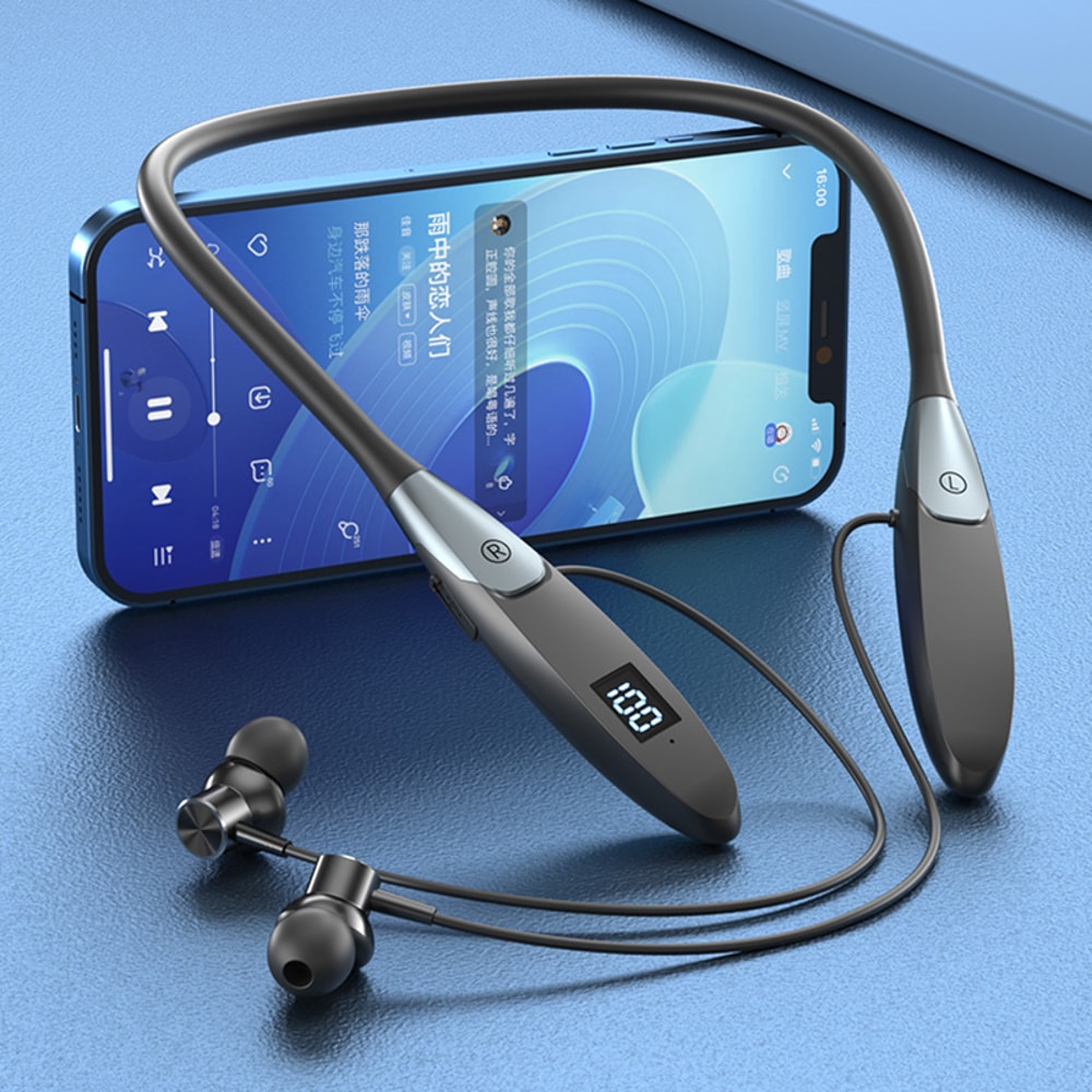 Waterproof Bluetooth Neckband Headphones With HD Mic For Sports And Running 5