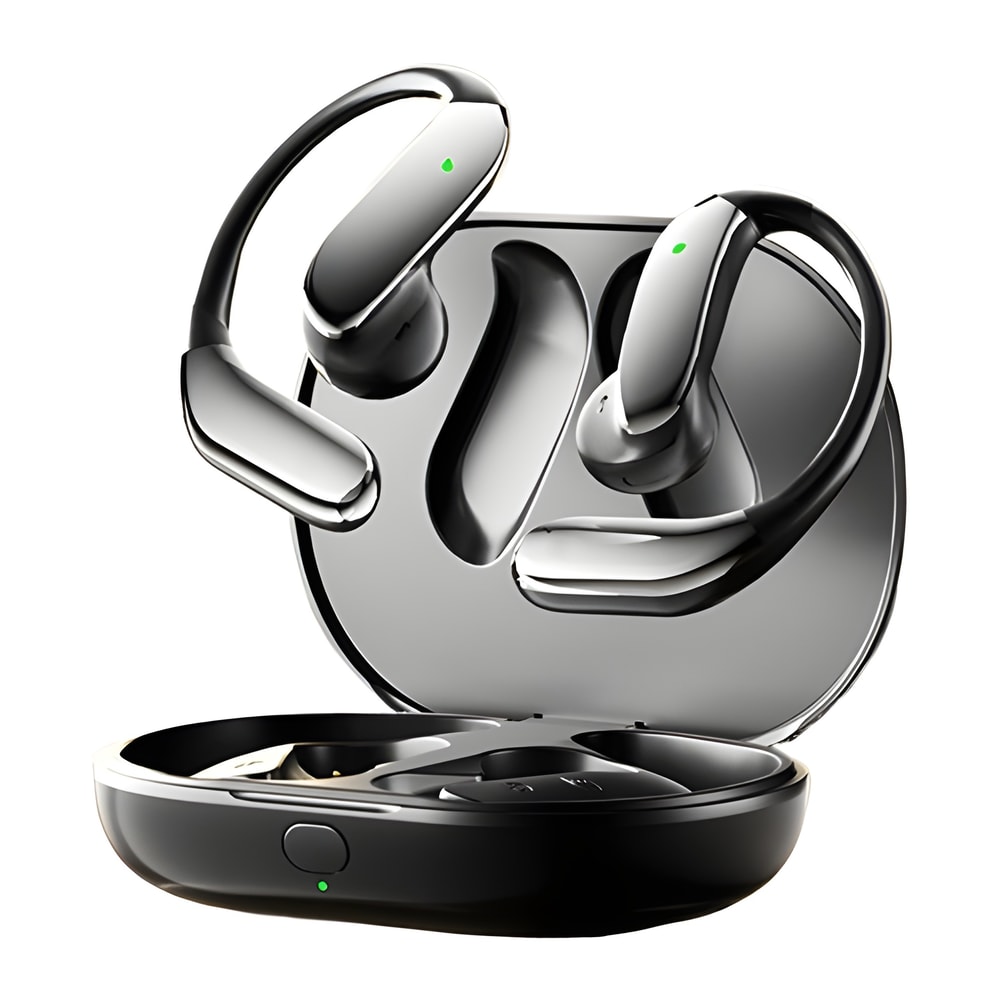 RunBeat Open Ear Wireless Headphones with AI Dual Mic and Deep Bass