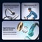 RunBeat Open Ear Wireless Headphones with AI Dual Mic and Deep Bass