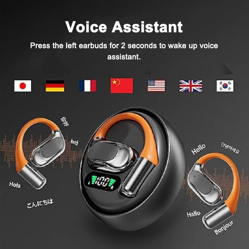 PulseSonic TWS Wireless Earbuds Stereo Noise Cancelling Bluetooth Headphones With Microphone For Ru 1