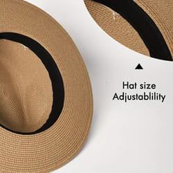 wide brim panama uv protection hat for beach travel