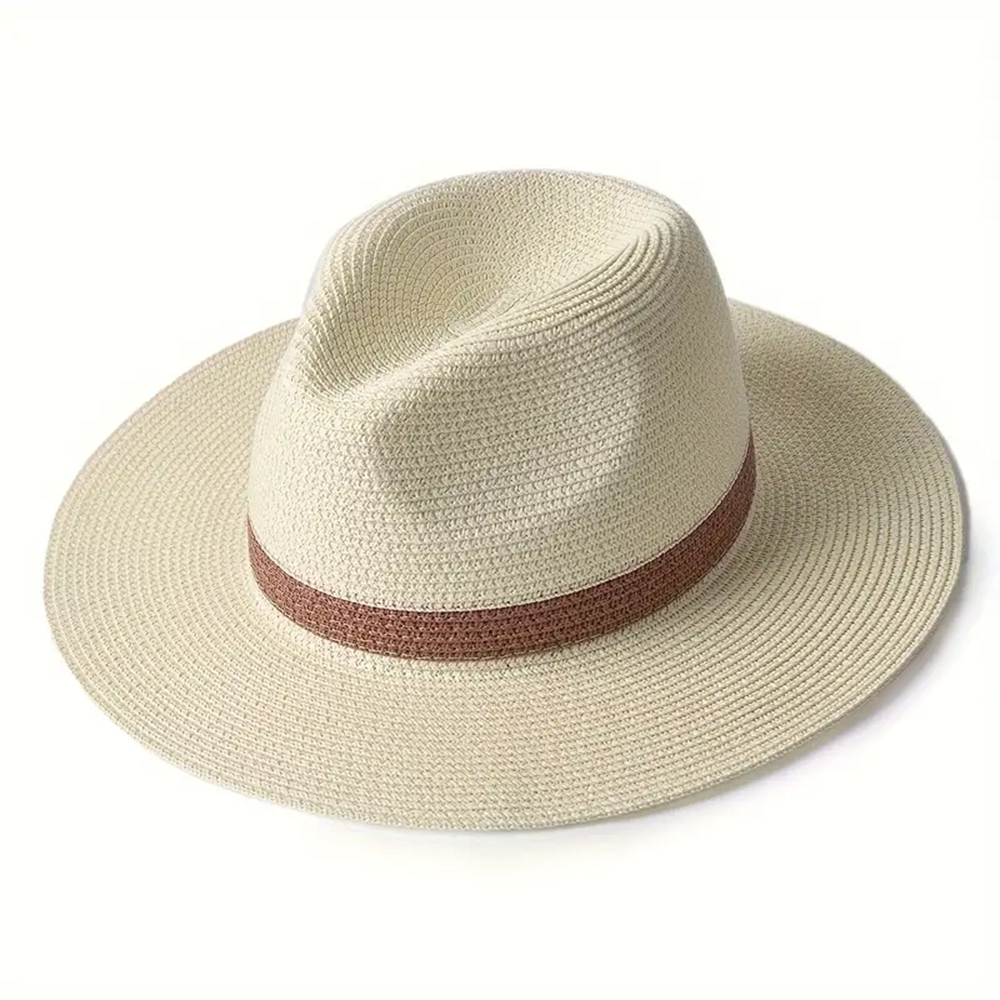 Wide Brim Panama UV Protection Hat For Beach Travel 3
