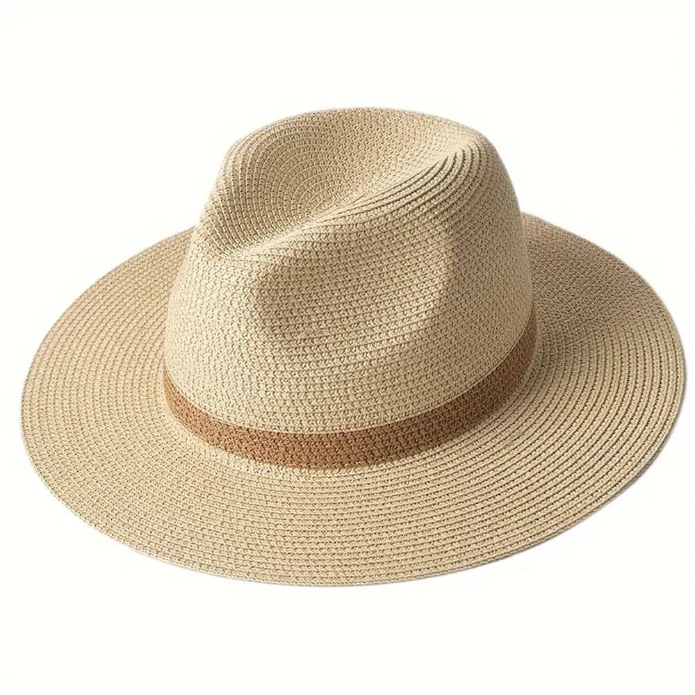 Wide Brim Panama UV Protection Hat For Beach Travel 5