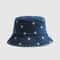 Classic Floral Daisy Embroidery Sun Protection Bucket Hat Unisex Summer Fashion Hat 3
