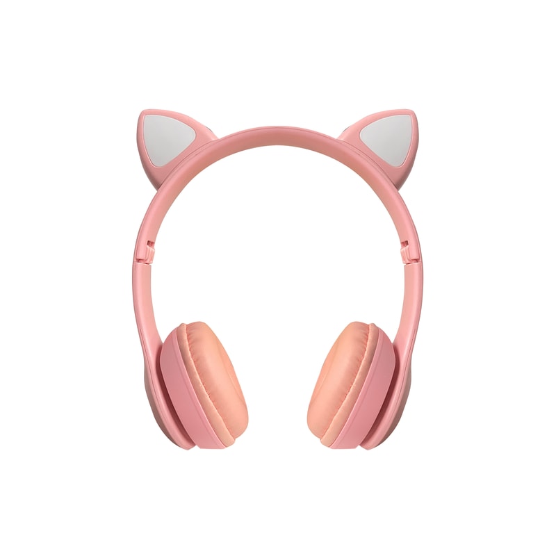 Foldable Cat Ear Headphones with LED Lights for Music Calls and Everyday Fun