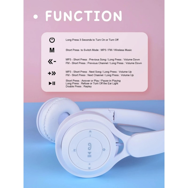 Low Latency Bluetooth Headphones With HiFi Sound And Foldable Over Ear Design 4